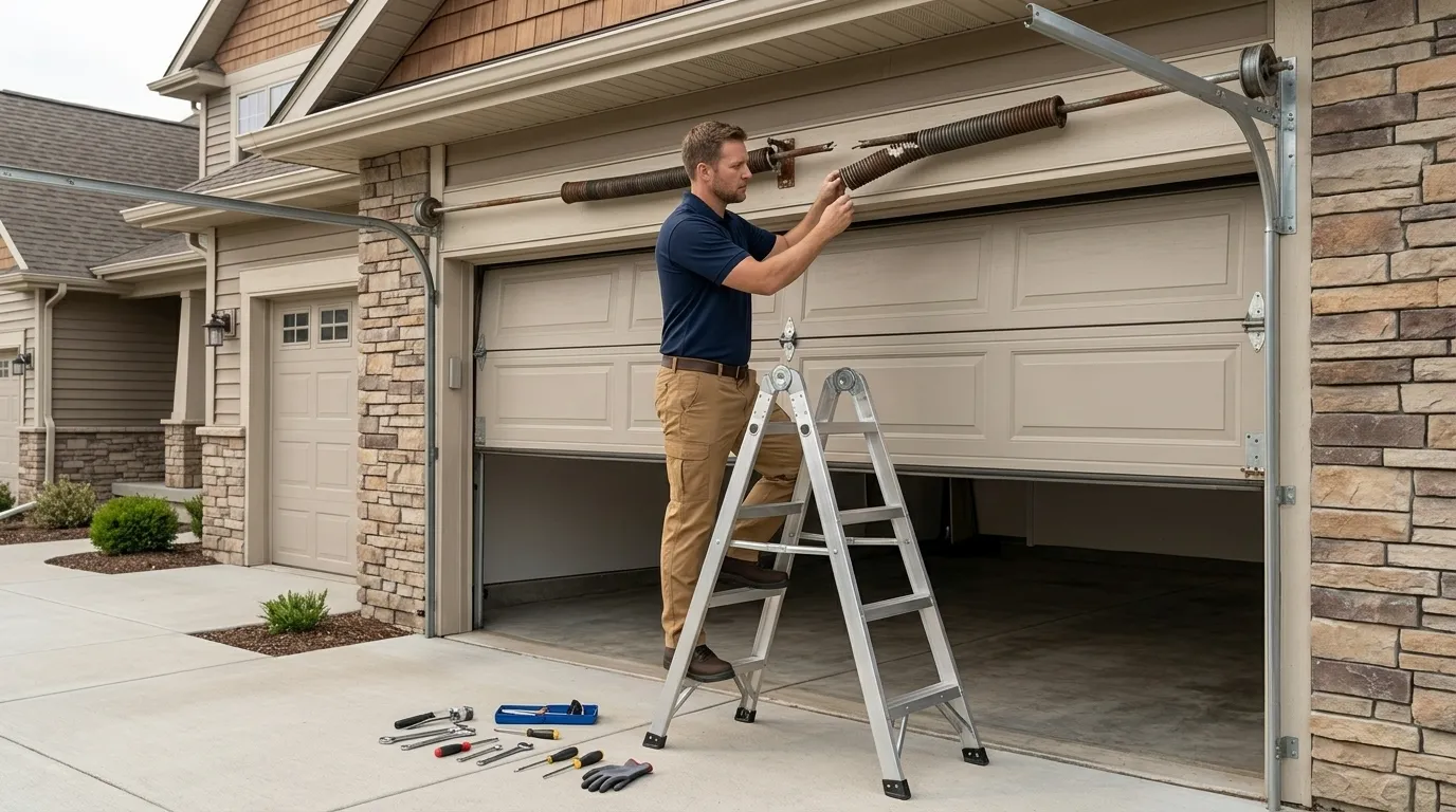 Commercial roll-up garage door