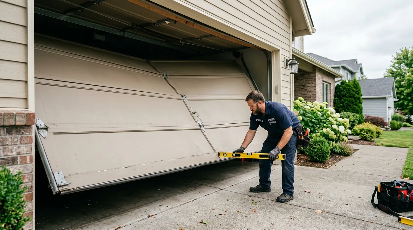 Carriage house garage door